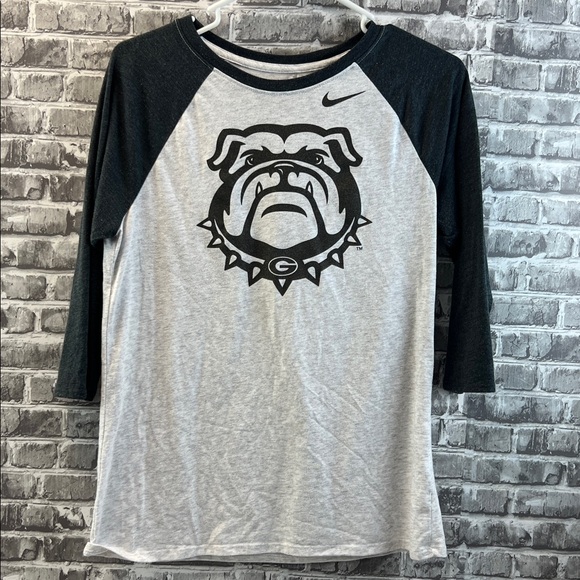 Georgia Bulldogs Nike Raglan Tee - Picture 1 of 7